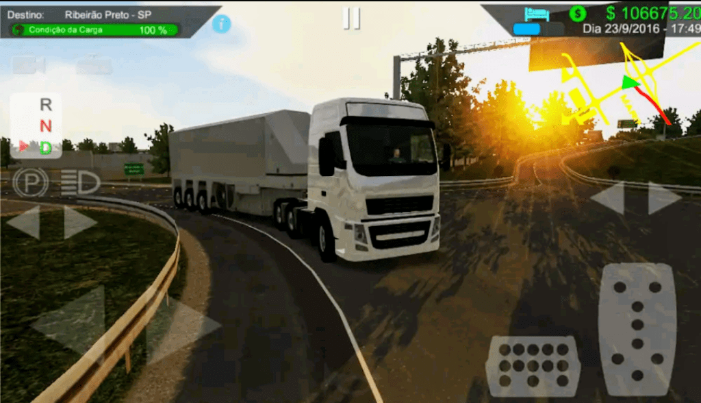 Tampilan Game heavy Truck Simulator